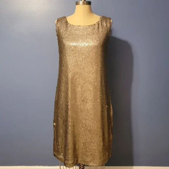 bb dakota gold sequin dress Hudson & Hattie Wrap main image 1